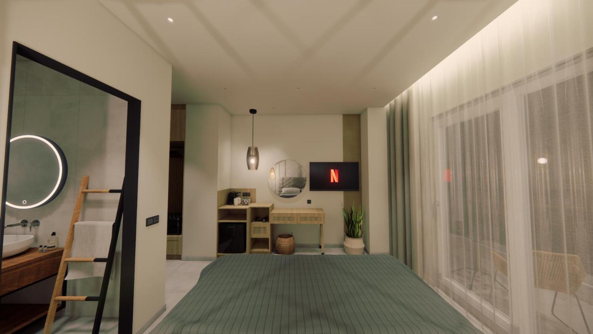 Panorama Seaside Apartman Masztihári Kültér fotó